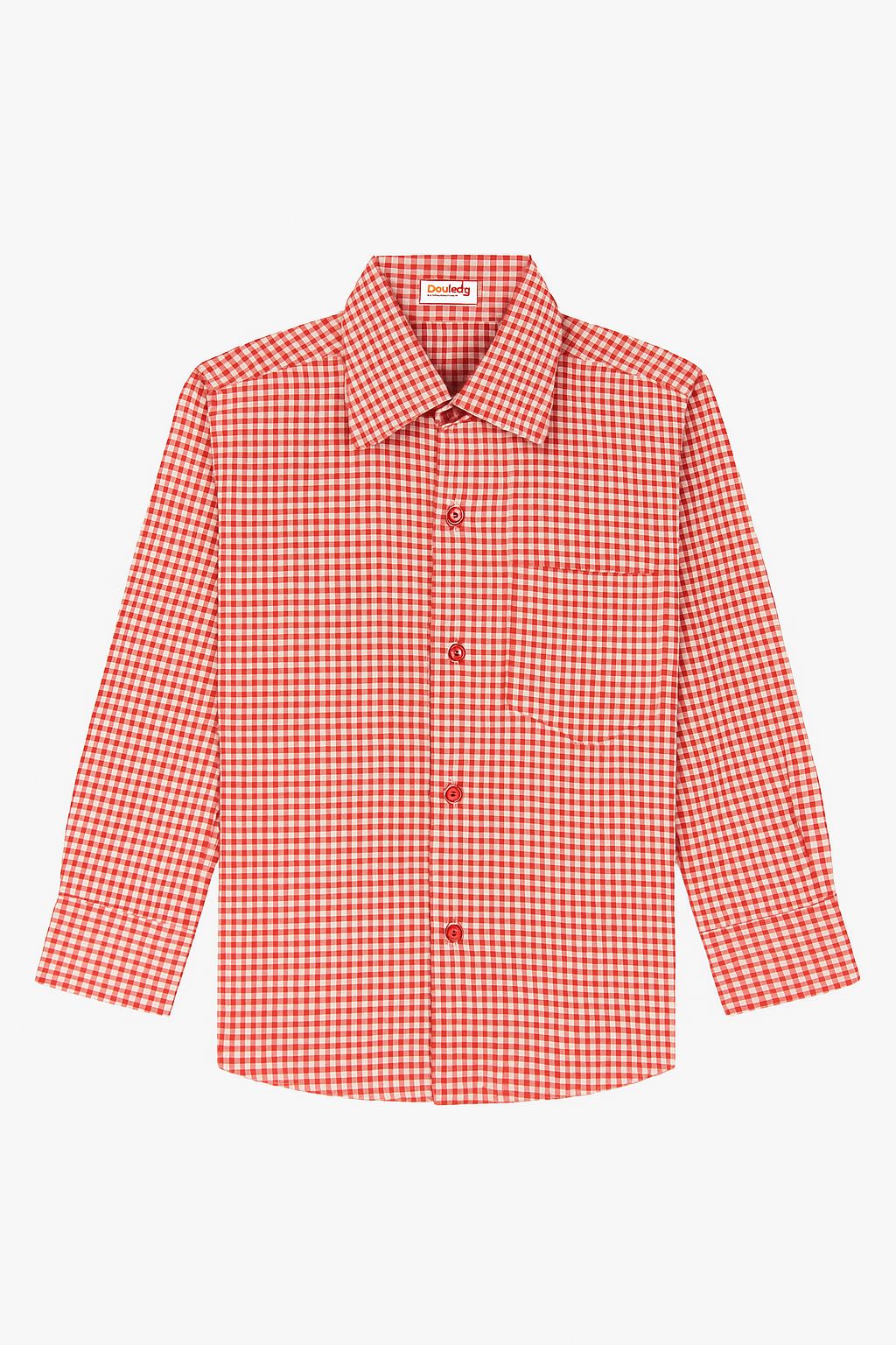 RED CHECK SHIRT SCHOOL UNIFORM